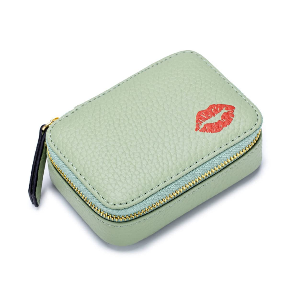 Borsa per Trasporto del Rossetto Astuccio per Trucco Semplice Borsa da Viaggio per Rossetto Specchio Portatile