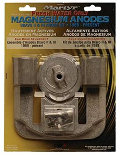 Martyr CMBRAVO23KITM Magnesium Alloy Merc Bravo 2&3 Mercury Anode Kit Magnesium