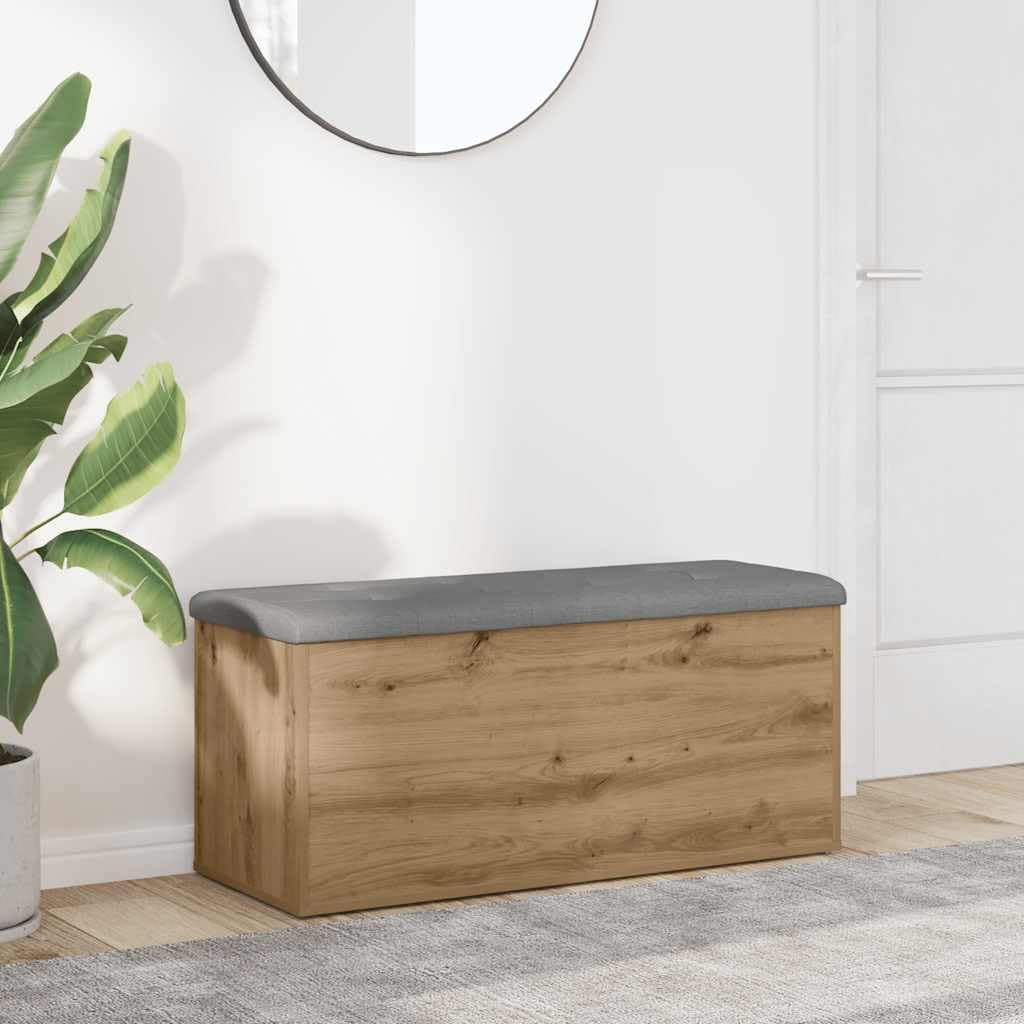 vidaXL Aufbewahrungsbank Artisan-Eiche 102 x 42 x 45 cm Holzwerkstoff
