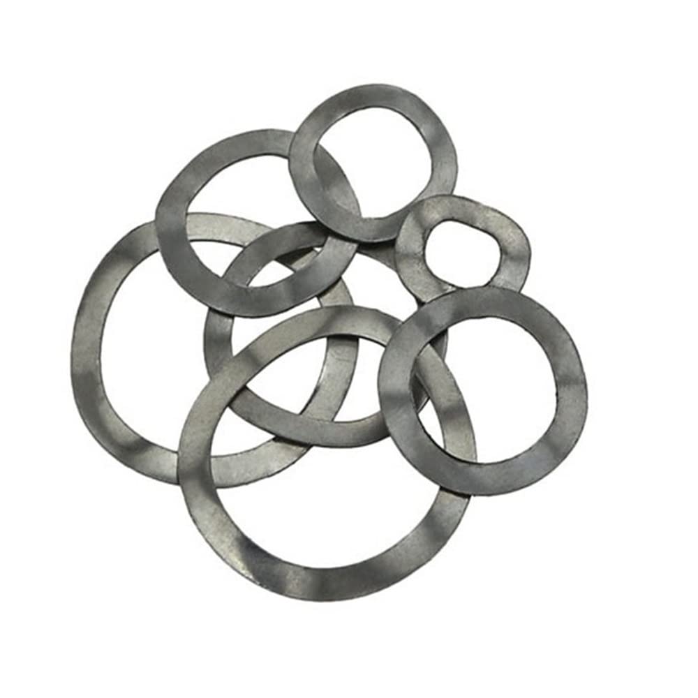 Lot de 50 à 100 rondelles élastiques à Trois ondulations en Acier Inoxydable M3-M16, rondelles élastiques à Trois ondulations for Arbres de roulement(M16 50PCS)