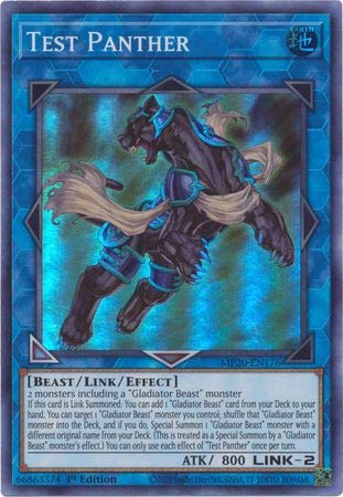 Test Panther MP20-EN176 Super Rare carte Yu-Gi-Oh 1ère édition état collection