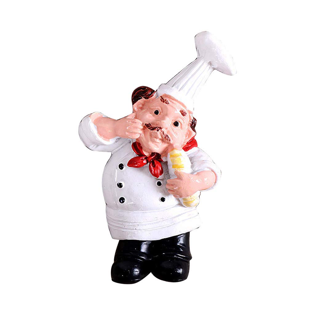 Kalttoy 3D Resin Chef Cook Bread Refrigerator Magnet Fridge Home Kitchen Decoration Acce Magnets for Fridge