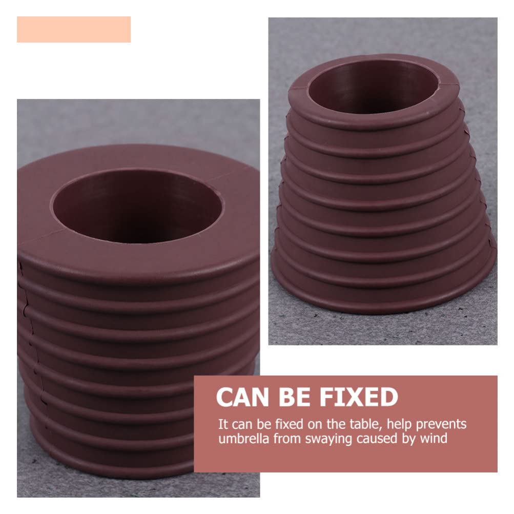 Operitacx Rubber Boot Umbrella Pole Base Umbrella for Patio Table Hole Patio Umbrella Parasol Base Stand Rubber Parasol Outdoor Umbrella Stand Spacer for Patio Table Hole Wedge Hole Cover
