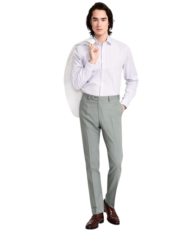 Tommy Hilfiger Mens Modern fit Dress Pants 34 34 Sage Green Solid Stretch