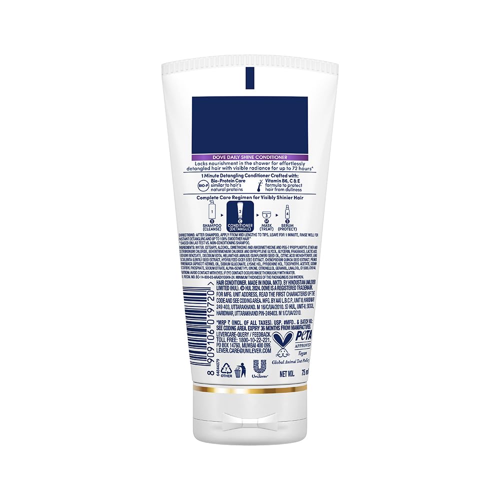 Dove Daily Shine Conditioner, 80 ml - Image 9 thumbnail