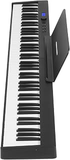 Foldable Digital Piano, Black Professional HiFi Stereo Sound Plug and Play Electric Keyboard Piano 100-240V for Practice for Gift for Beginners(#3)