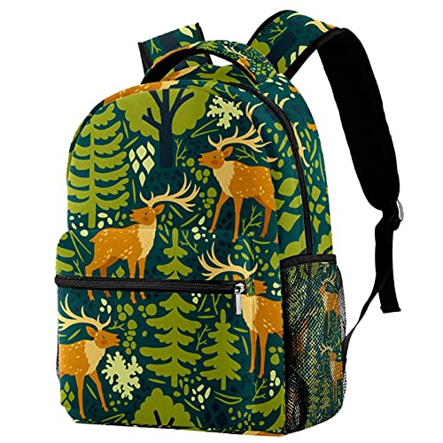 Sac à dos élan vert de voyage pour les sorties scolaires et weekend