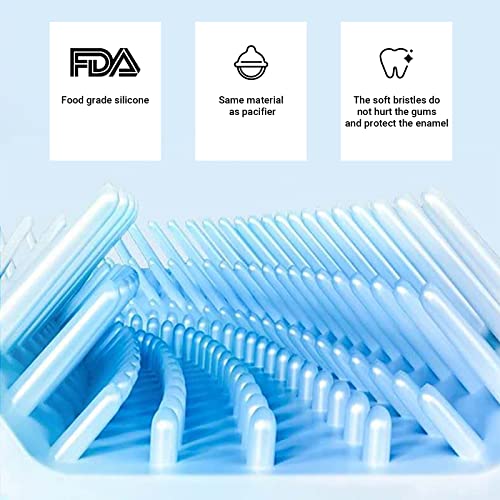 CaiTang 2 U-vormige tandenborstels voor kinderen, siliconen tandenborstel voor kinderen van 2 tot 12 jaar, handmatige tandenborstel in U-vorm met siliconen borstels, volledige gebitsreiniging (roze + blauw) - Image 6