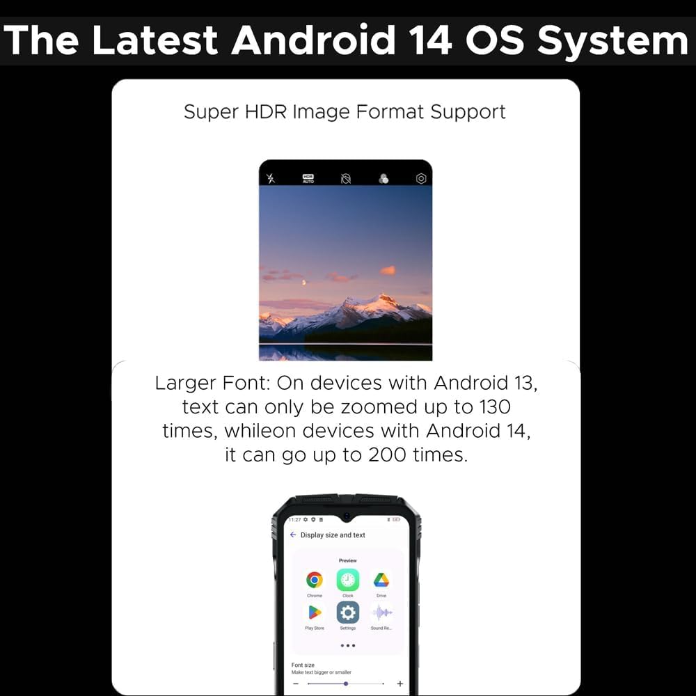 S118 (2024), Helio G99 20GB + 512GB, Batteria 10800mAh / 33W, Rugged 4G Téléphones Portables Débloqués, 50MP (Infrarossi 12MP)+ 8MP + 32MP Smartphones, Android 14 6,58 pollici, NFC Rouge