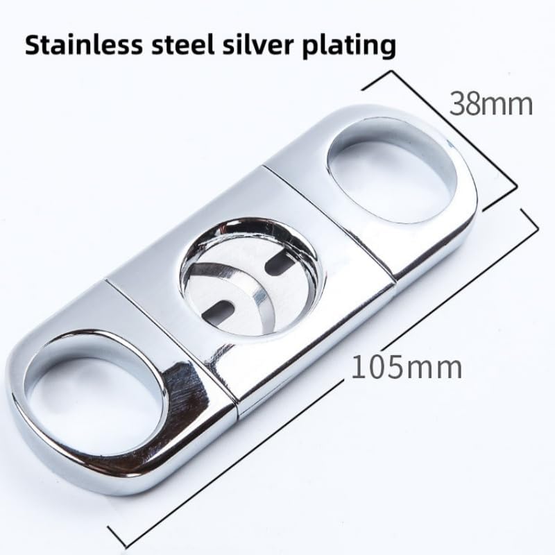 Cigar Cutter Stainless Steel Guillotine Breaker Portable Metal Slicer Smoking Accessories Tool Pocket Case