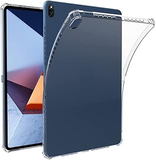 جراب حماية مرن بتصميم شفاف رفيع جدا من بولي يوريثين مقاوم للحرارة متوافق مع ميت بوك E DRC-W58 مقاس 12.6 بوصة اصدار 2022، لأجهزة لوحية