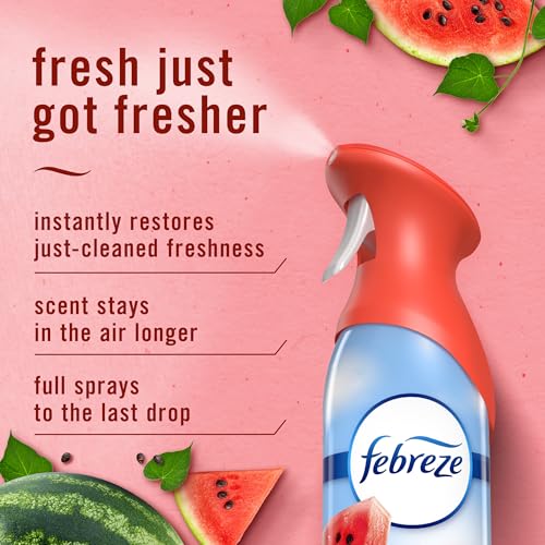 Image of Febreze Air Mist, Odor-Fighting Air Freshener Spray, Room Spray, Watermelon, 8.1oz, 3 count