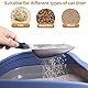 UQMIQURA Katzenstreuschaufel, Edelstahl Cat Litter Scoop, Katzenklo Schaufel, Katzenschaufel Katzenklo, Schnell Gesiebtes Katzenstreu, Schaufel Katzenklo für Katzentoilette, Katzen, Hund