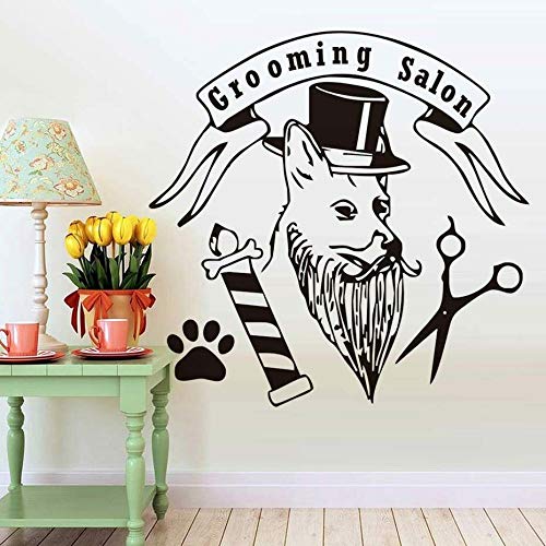 Gadgets Wrap Wall Stickers Pet Grooming Salon Dog with Hat Paw Scissors Funny Decoration Vinyl (B08B4KL3P9) Amazon Price History, Amazon Price Tracker