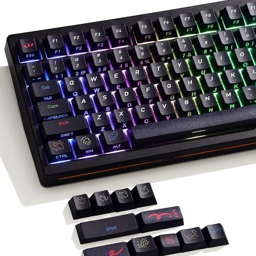 Womier Black Graffiti PBT Keycaps