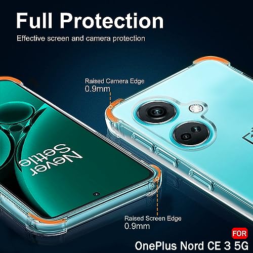Image of TheGiftKart Crystal Clear Back Cover Case for OnePlus Nord CE 3 5G | Raised Bumps for Camera & Screen Protection | Ultra Clear Soft Silicone Back Cover Case for OnePlus Nord CE3 5G (TPU, Transparent)