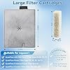 Large Replacement Filter Cartridges for Aqueon - 8 Packs with 4 Pads Aquarium Fish Tank Filters Cartridge for Aqueon QuietFlow Filter LED PRO Size 20,30,50,75/Power Size 20,30,50,55/75 #3