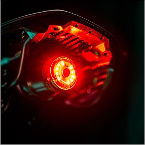 Miniatura 2 de LEZYNE Saddle Ai Alert 250 - Luz trasera para bicicleta, 250 lúmenes, carretera, grava, bicicleta urbana, 5 modos incluyendo función de alerta Ai