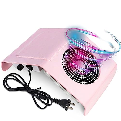 Aspirateur professionnel pour ongles 40 W, collecteur de poussière électrique, MOKEKA Ventilateurs pour manucure pédicure esthétique de table, avec coussin, idéal pour salon de beauté et usage