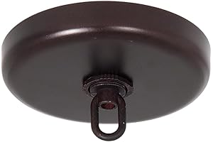 B&P Lamp® Adjustable Black Metal Canopy Kit for Chandelier Lighting Fixtures