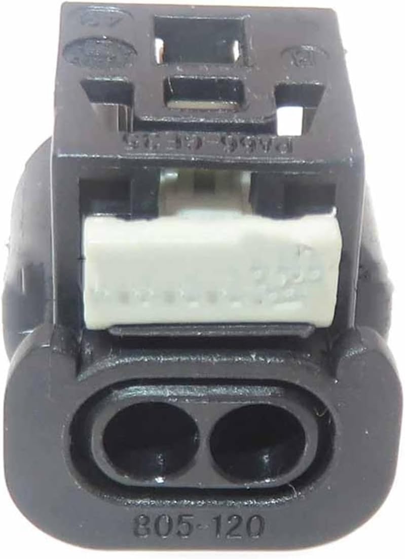 5 Set 2 Hole Car Cigarette Lighter Plastic Housing Plug, Auto Replacement Socket, A0225451926 805-120-521 7615487-03(White)
