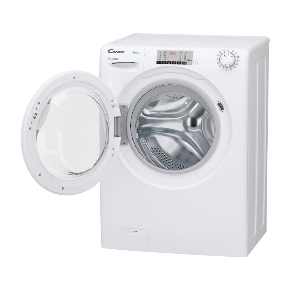Candy EY284DWM5/1-S - Lavatrice da 8 Kg, Caricamento frontale, 1200 giri, Classe energetica A