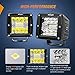 Nilight LED Pods 2Pcs 3 Inch 42W LED Cubes Spot Flood Combo Square Driving Fog Off Road Work Lights for Trucks Pickup Golf Cart SUV ATV UTV 4x4 Van Camper