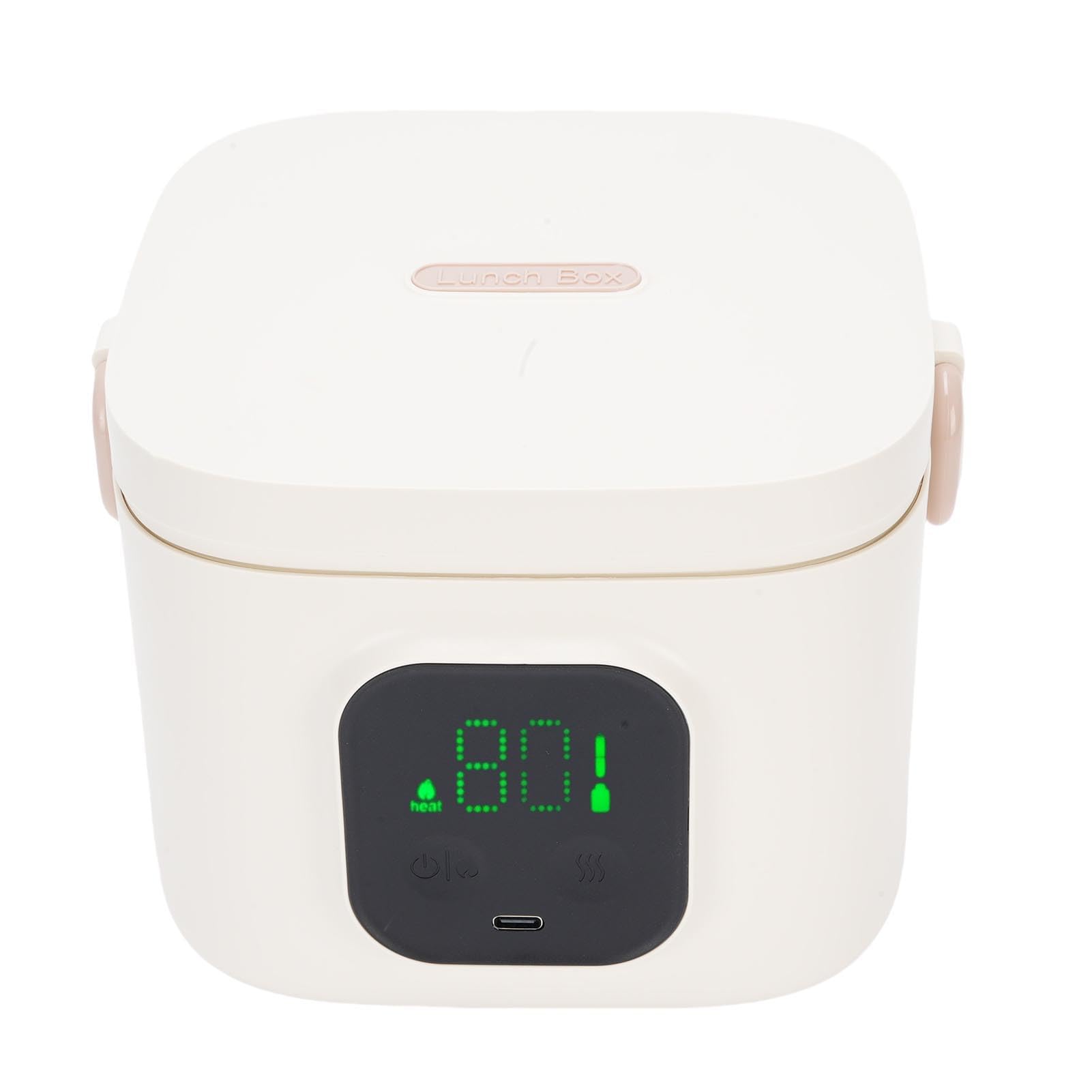 Fiambrera Eléctrica, 25W 500 Ml Calentador Alimentos Acero Inoxidable 304, Contenedor Portátil para Exteriores, Trabajo, Oficina, Camping, Viajes, para Niños Pequeños Niñas