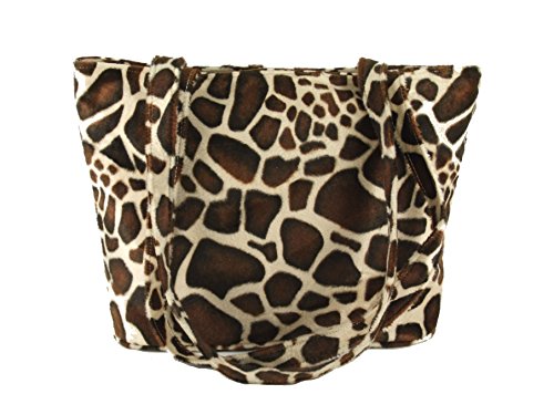 Sac fourre-tout en fausse fourrure jaune LONI pour ranger vos affaires avec style