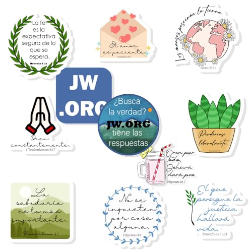Calcomanías religiosas de versículos bíblicos de los Testigos de Jehová 2