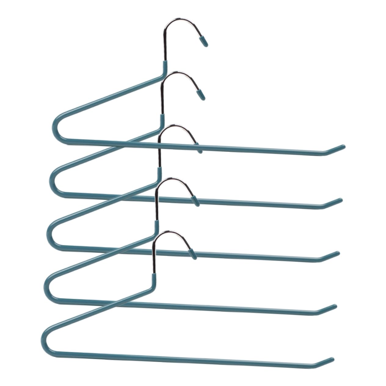 Unomor 5pcs Z Type Non-Slip Pants Hanger Non-Slip Pants Organizer Pants Clothes Hanger Clothes Rack Multi Purpose Hanger Coat Hangers Non-Slip Clothes Hanger Dark Green Dipping