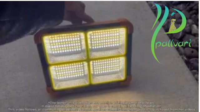 ZQX LED Work Solar Light - Portable Flood Light with Solar Powered