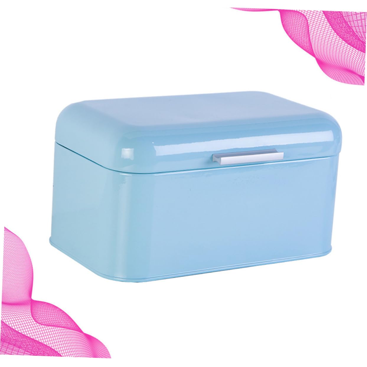 Cabilock Caja de Pan de Hierro con Patrón Especial de Puerta Contenedor de Almacenamiento de Pan Contenedores Herméticos para Almacenar Alimentos Pan para El Hogar Tienda