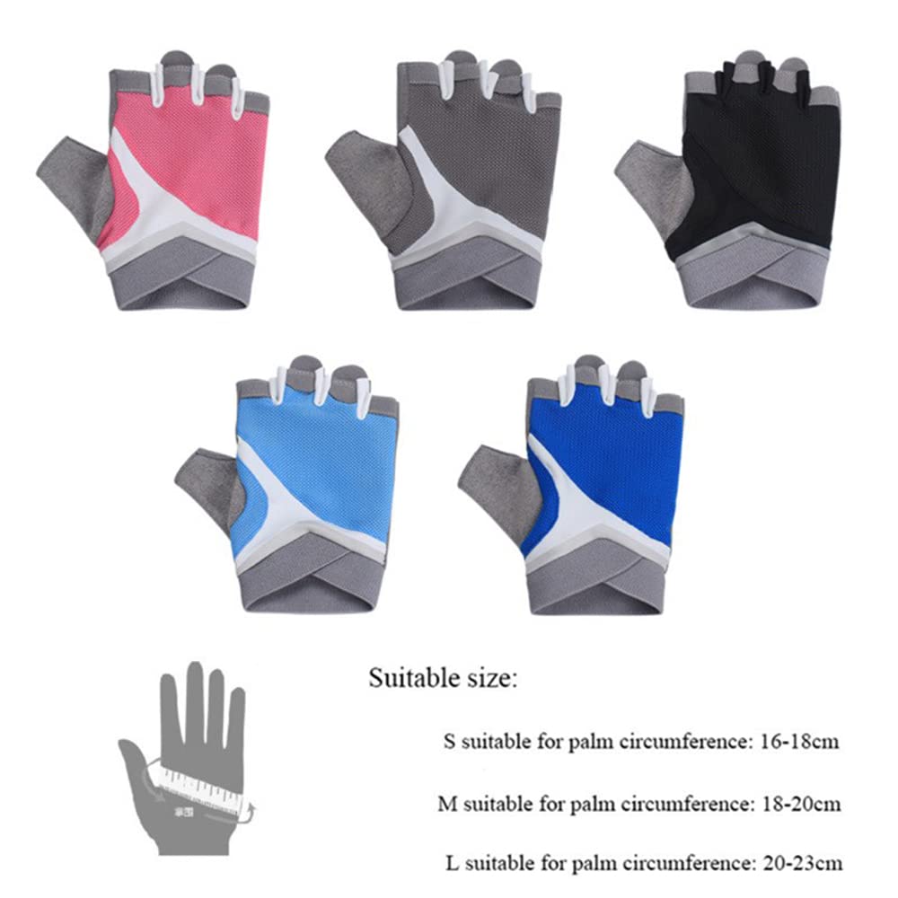 1 par de guantes de gimnasio profesionales para mujer, guantes de entrenamiento para levantamiento de pesas, guantes deportivos transpirables para culturismo, guantes protectores de mano de medi