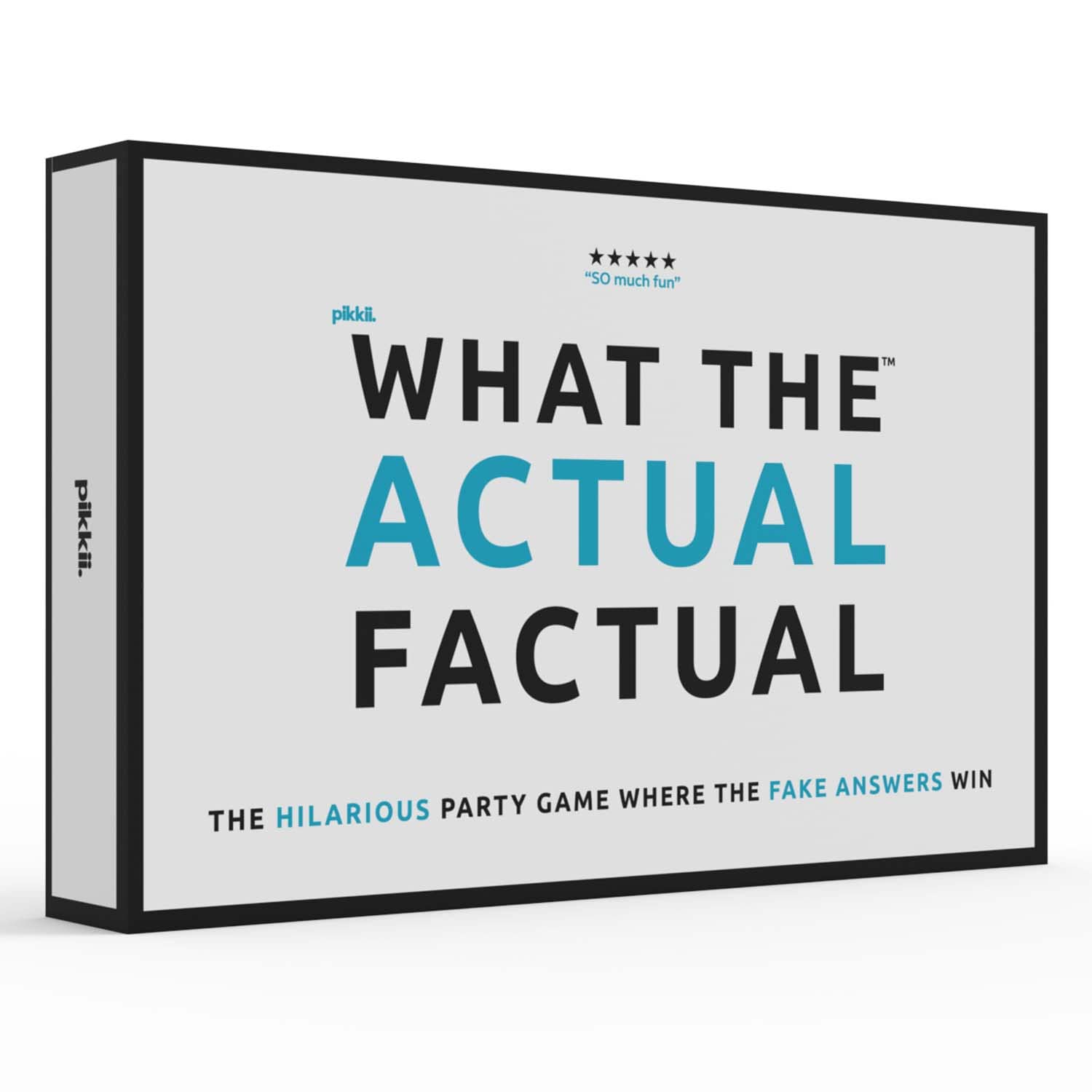 Pikkii What the Actual Factual Board Game | Family Board Games | Fun Games for Game Night | Board Games for Adults | Adult Card Games & Adult Board Game | Fun Party Games Bluffing & Persuading Skills