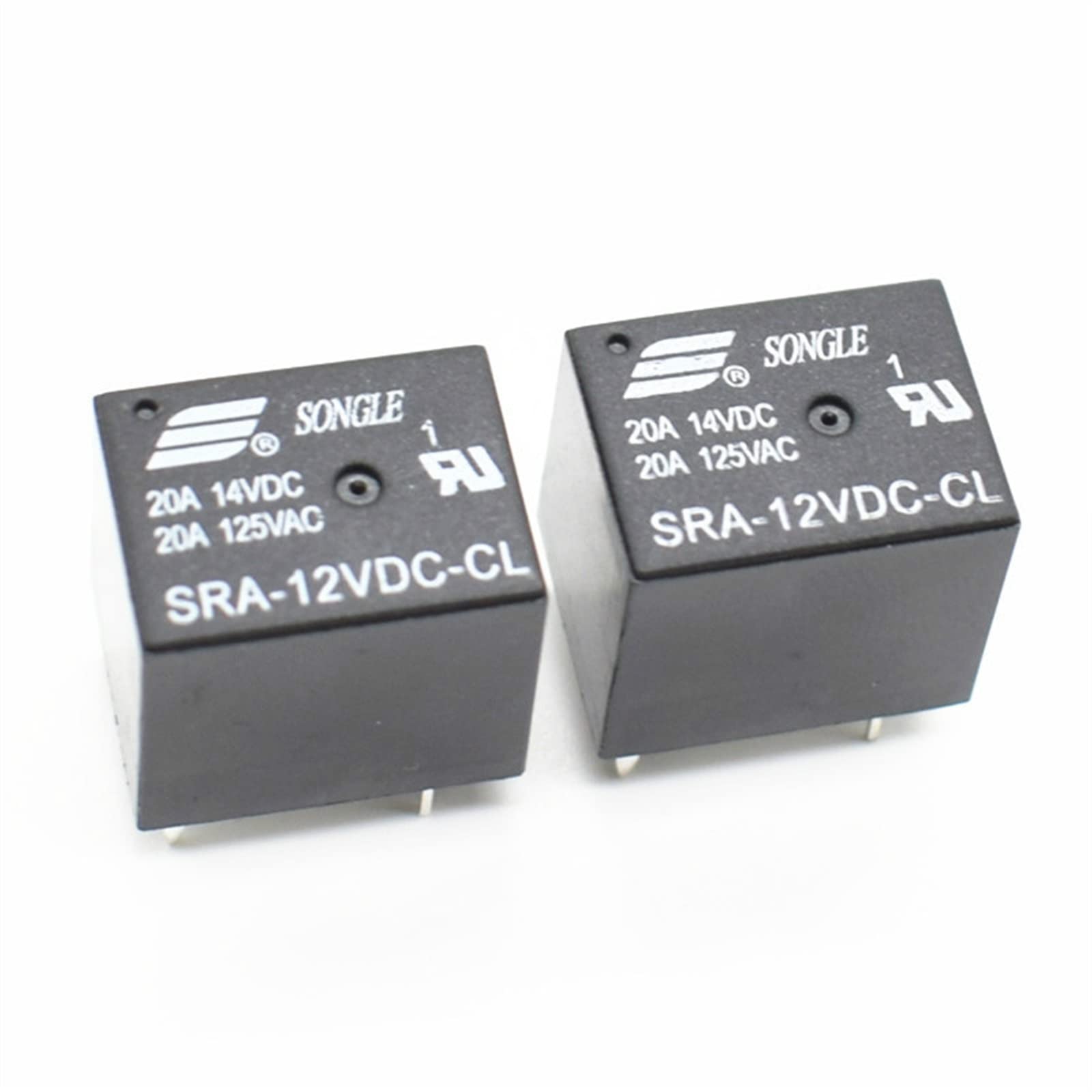 AERBNYEQP 1pcs 5Pins Relay 12V for DC Coil Power Relays PCB 20A SRA-12VDC-CL