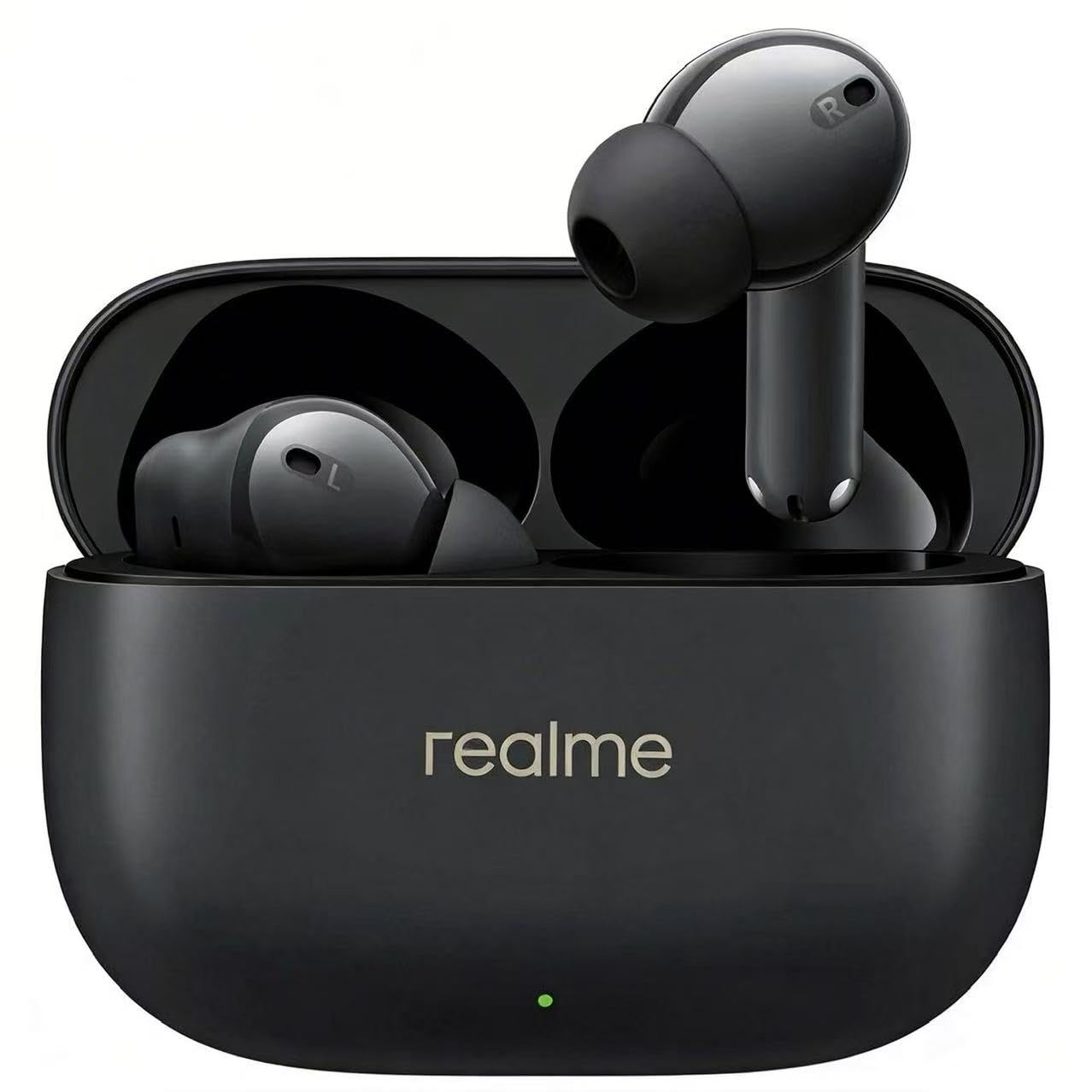realme Buds T310 Cuffie Bluetooth 46dB Controllo del Rumore Ibrida, Auricolari Bluetooth con 12,4mm Driver Dinamico per Bassi e 3D Audio Spaziale, 40 Ore Autonomia, 45ms Latenza, IP55 Resistente, Nero