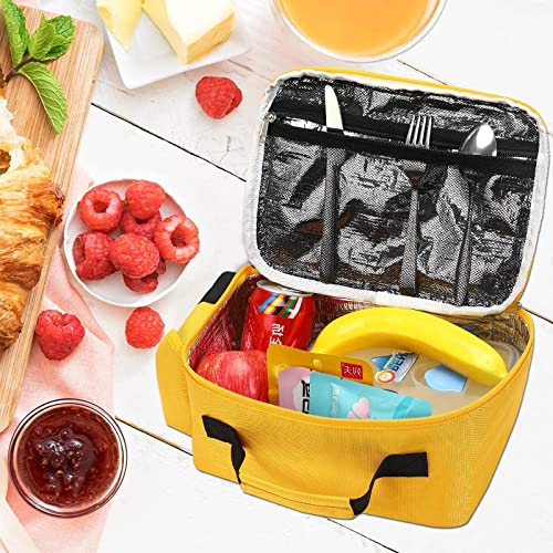 Bluboon Insulated Lunch Box For Kids Boys Girls School Lunch Bags Reusable Cooler Thermal Meal Tote For Picnic (Yellow School Bus) #TOP5