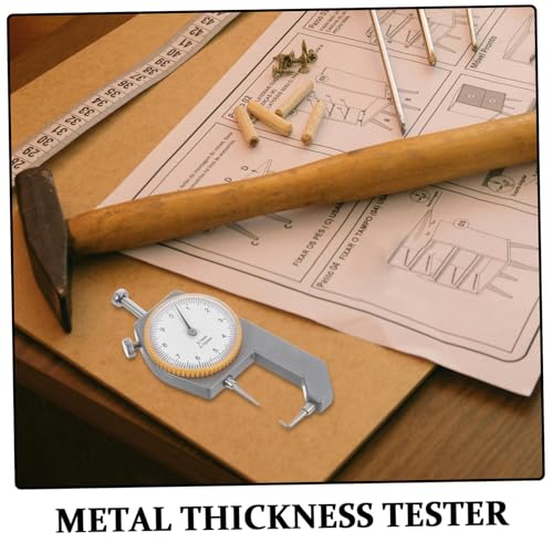 Calibrador para medición de espesor de precisión manual para construcción y soldadura, medidor de espesor de metal para capas de pintura, acero y tubos miniatura 3