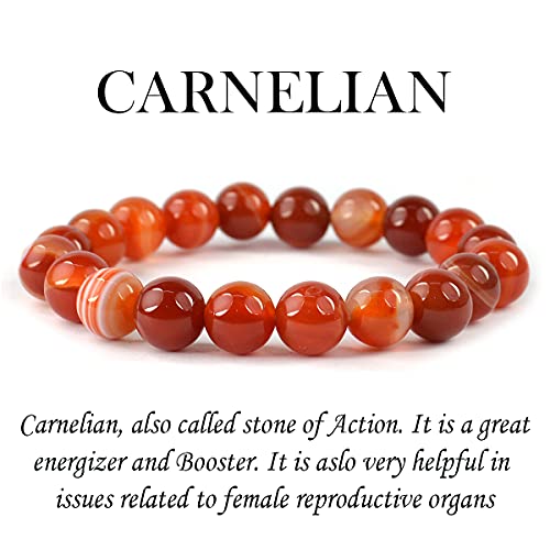 Image of Reiki Crystal Products Certified Natural Crystal Stone Round 10 mm Beads Bracelet for Men & Women | Reiki Charged Gemstone Jewellery Bracelet | Multiple Stone Variants Available