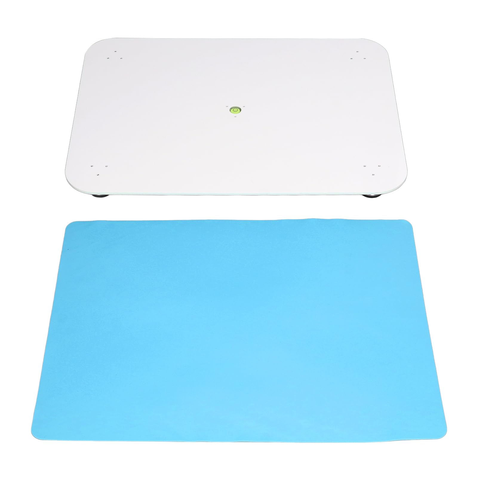 Generic Deska Poziomująca z żywicy z poziomicą i podkładką silikonową do Projektów z żywicy 400 X 300 Mm (BLUE)