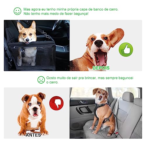 Cadeira Pet Para Carro Assento Transpet Big Preto