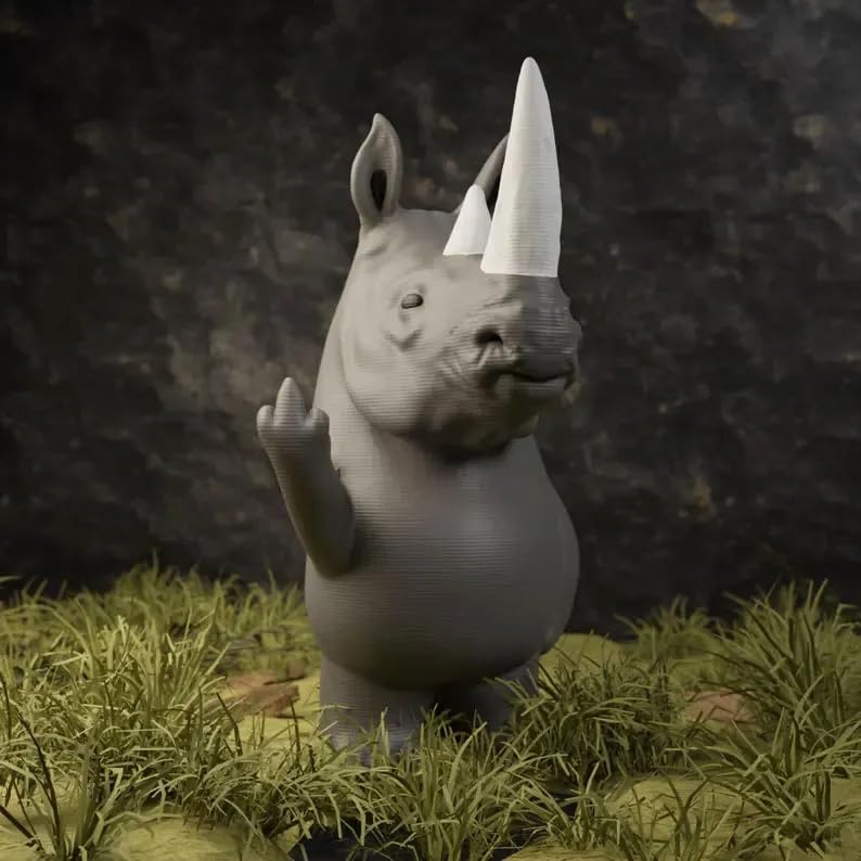 Estatua divertida de delfín para escritorio y decoración miniatura 4