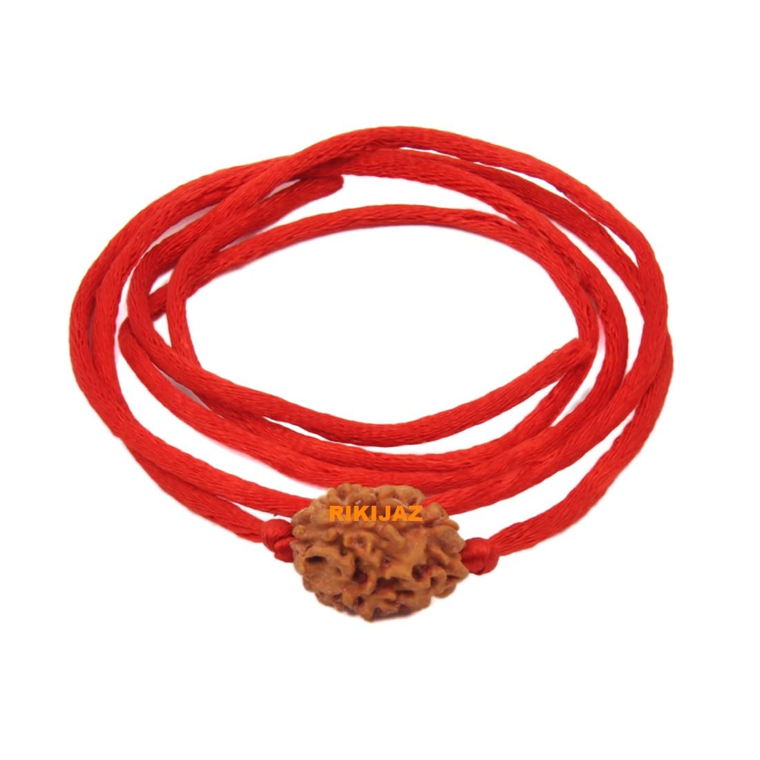 RIKIJAZ Original and Certified 3 Mukhi Rudraksha Bead with Red Thread for Daily Wearing | Natural Three Face Rudraksh Bead | Unisex Design for Men Women Boys and Girls-picture-10