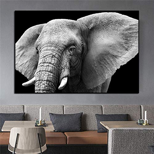 Affiches éléphant africain pour une décoration de salon moderne et chaleureuse