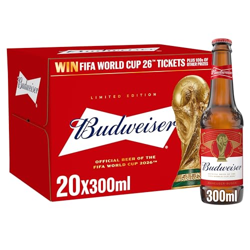 Budweiser Beer 20 x 300ml packaging may vary