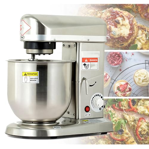 LYDZUSDP Electric Stand Mixer,3 Speed Dough Machine with Whisk,Dough Hook,Mixer Food Processor,Kitchen Household Multi-Function Stand Mixer,Cake Mixer(10L)