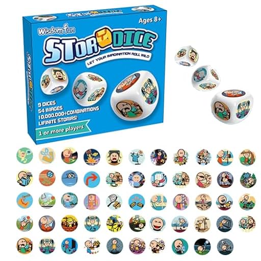 Juego De Dados Interactivo – Story Cube Board, Juguete Educativo Padre-Hijo, Imaginación Creativa | Juego De Mesa Atractivo para, Niños Y Niñas, Familia, Casa, Aula, Fiesta De Annivers | Ya disponible en tu tienda friki favorita! En mundofriki.es!