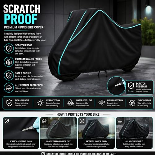 Image of My NEW Covers 100% Water Resistance Activa 6G Scooty Cover | Taffeta Body Cover for Rain & Sun | UV Protection, Dustproof, Scratch Resistant, Windproof, Heat Resistant, Vehicle Specific Fit