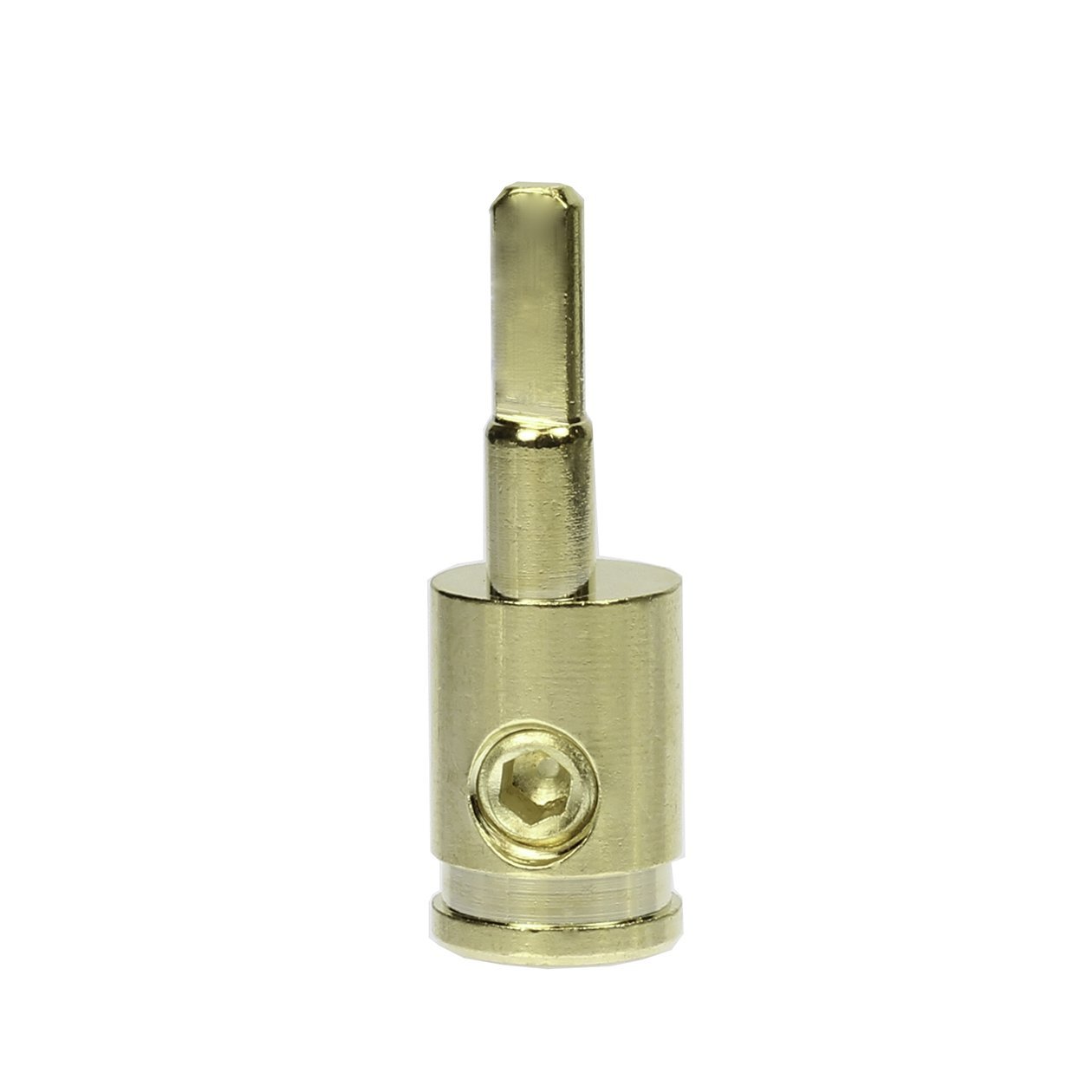 Adaptador De Cable 1/0 A Calibre 4 RECOIL WR04 Reductor De Calibre Para Cable De Amplificador - Latón, Incluye Cubiertas De Silicona RECOIL WR04 Amplificador